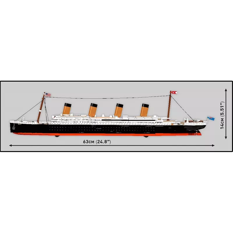 Bausatz Cobi R.M.S. Titanic Modellbausatz, 848 Teile, sammelbares Schiffsmodell