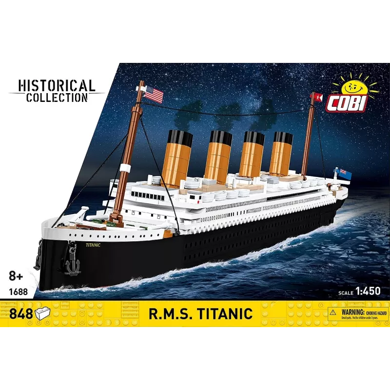 Bausatz Cobi R.M.S. Titanic Modellbausatz, 848 Teile, sammelbares Schiffsmodell