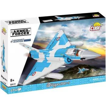 Cobi Mirage 2000-5F Brick Model Kit, Armed Forces Series, 495 Teile, Maßstab 1:48