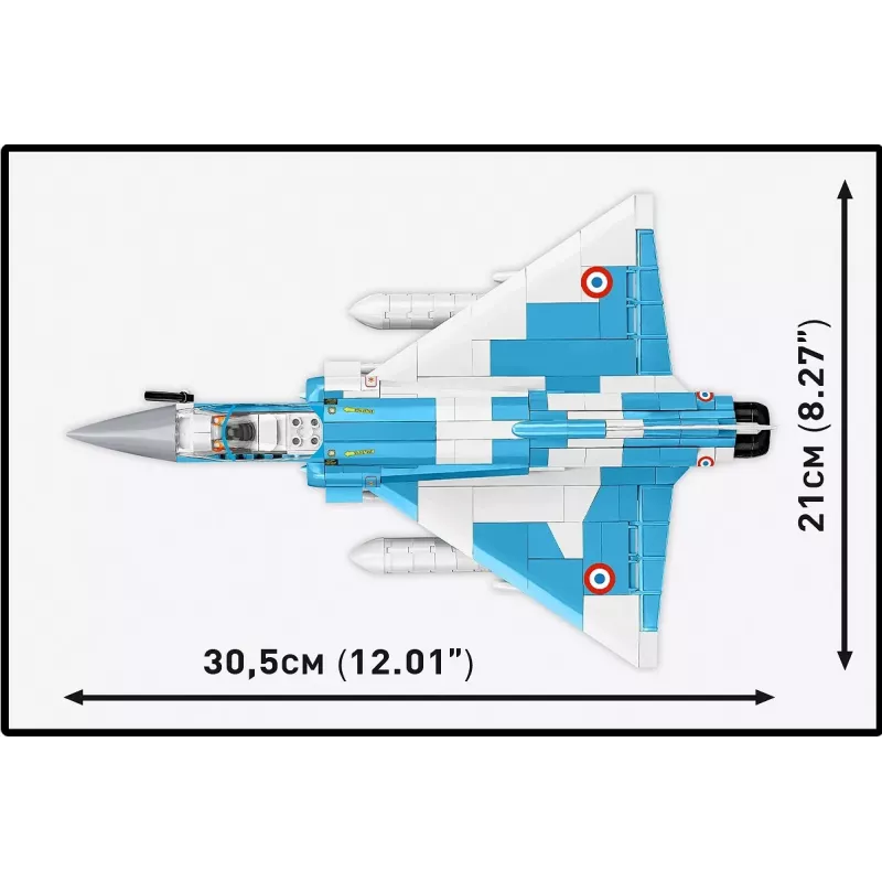 Cobi Mirage 2000-5F Brick Model Kit, Armed Forces Series, 495 Teile, Maßstab 1:48