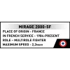 Cobi Mirage 2000-5F Brick Model Kit, Armed Forces Series, 495 Teile, Maßstab 1:48