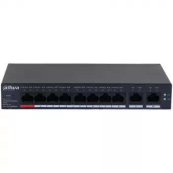 Switch DAHUA CS4010-8GT-110 PoE 10-Port, 8 PoE-Ports