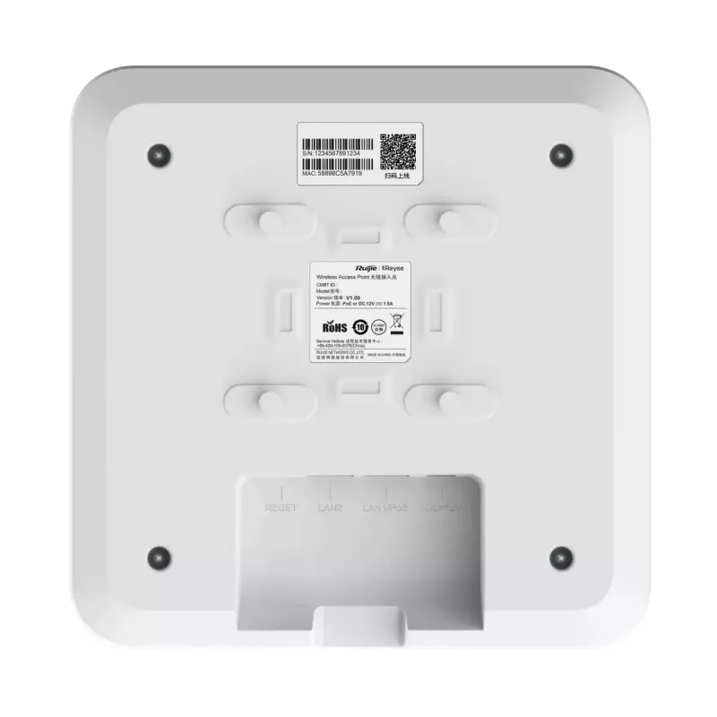 Ruijie Networks RG-RAP2200(F) WLAN Access Point 1267 Mbit/s Weiß Power over Ethernet (PoE)