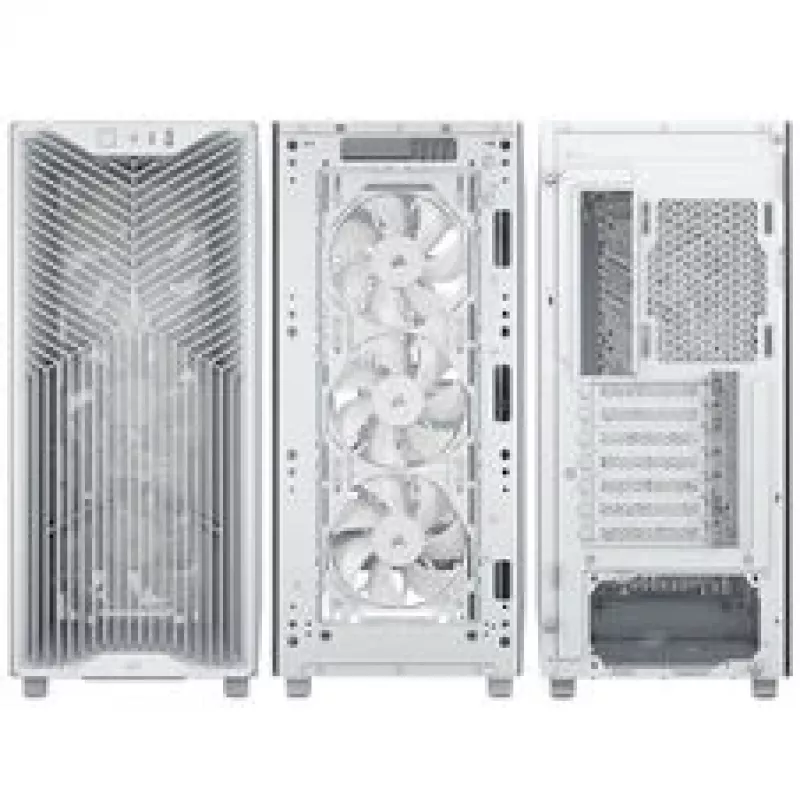Corsair 3200D RS PC-Gehäuse, Midi-Tower, ATX, Tempered Glass - Weiß