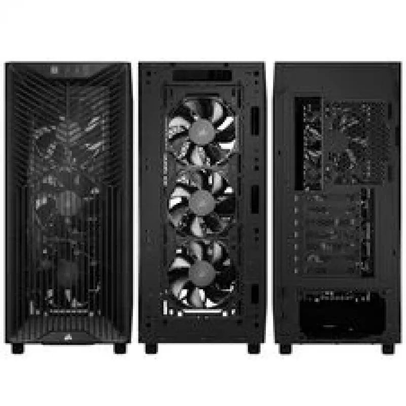 Corsair 3200D RS PC-Gehäuse, Midi-Tower, ATX, Tempered Glass - Grau