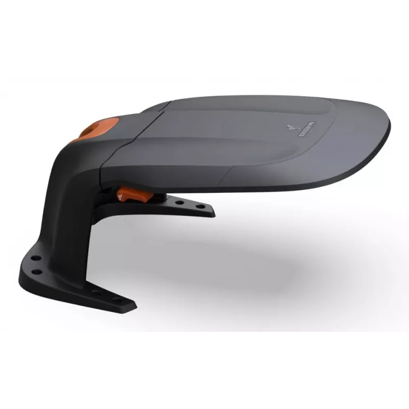 Roboter-Rasenmäher-Garage Segway Garage M für Navimow H / H2 / i2 Serie, schwarz-orange, inkl. Montageset