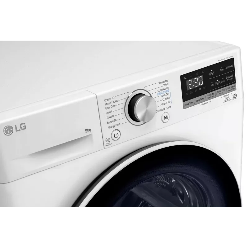 LG RH90V9AV4N, Wärmepumpe, 9 kg, Tiefe 66 cm - Wäschetrockner