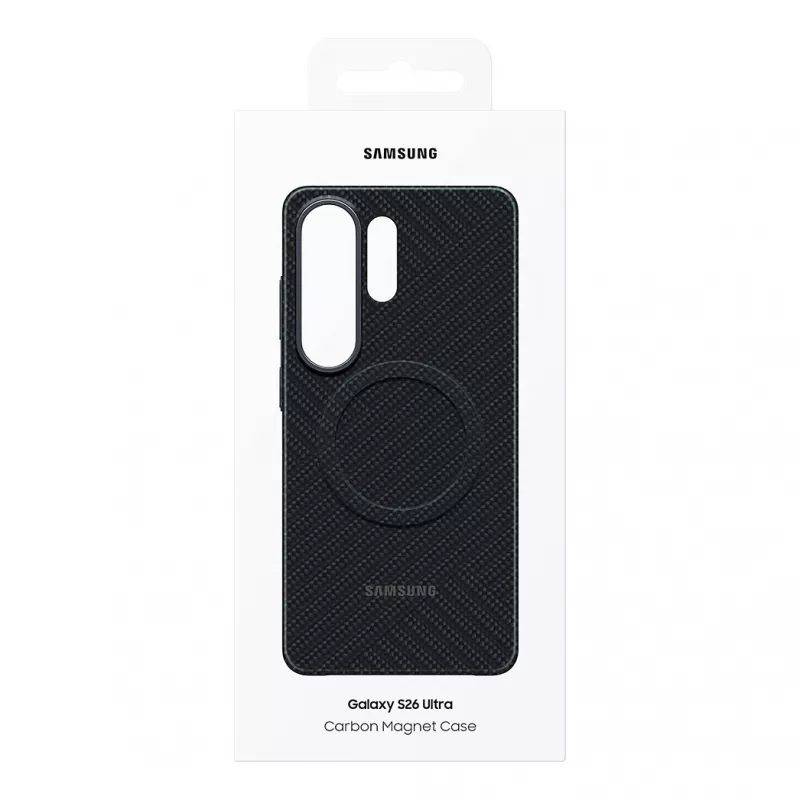 SAMSUNG Carbon Magnet Hülle für Galaxy S26 Ultra Schwarz (EF-KS948SNEGWW)