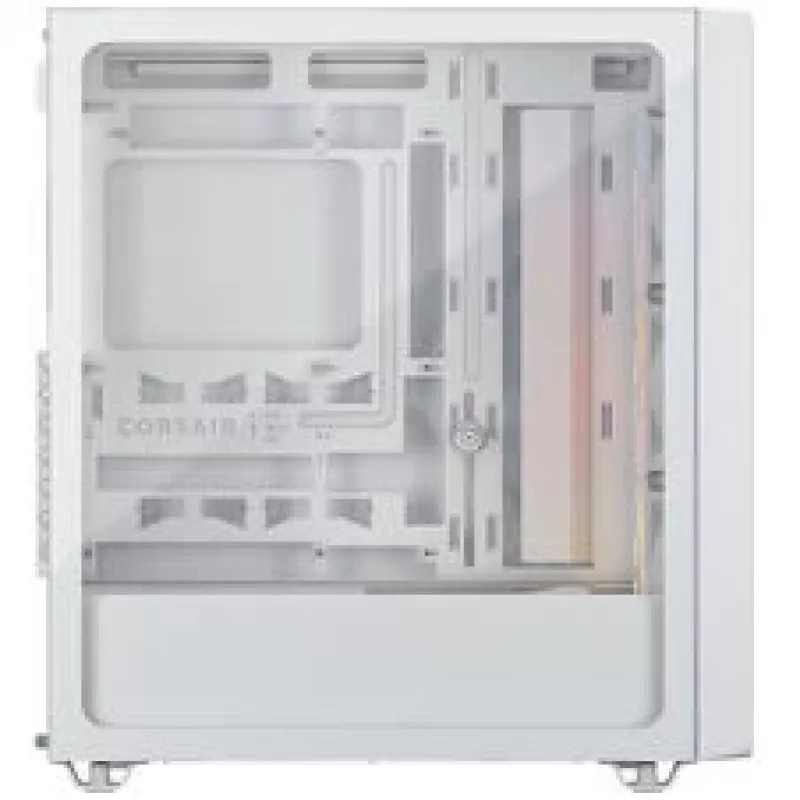 Corsair 3200D RS ARGB PC-Gehäuse, Midi-Tower, ATX, gehärtetes Glas - Weiß