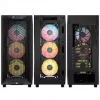 Corsair 3200D RS ARGB PC-Gehäuse, Midi-Tower, ATX, Tempered Glass - Grau