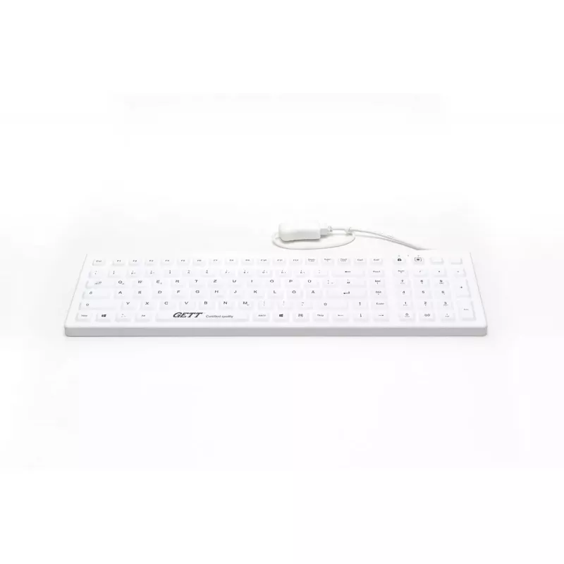 Tastatur GETT CleanType Prime Pro+ Medical Deutsch Weiß