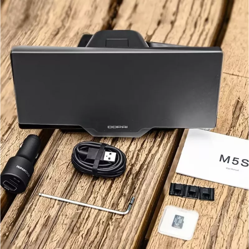 Auto-Dashcam 70mai DDPAI M5S mit 8,9-Zoll-Touchdisplay, 1440p Frontkamera, Bluetooth 5.0, 5 GHz Wi‑Fi