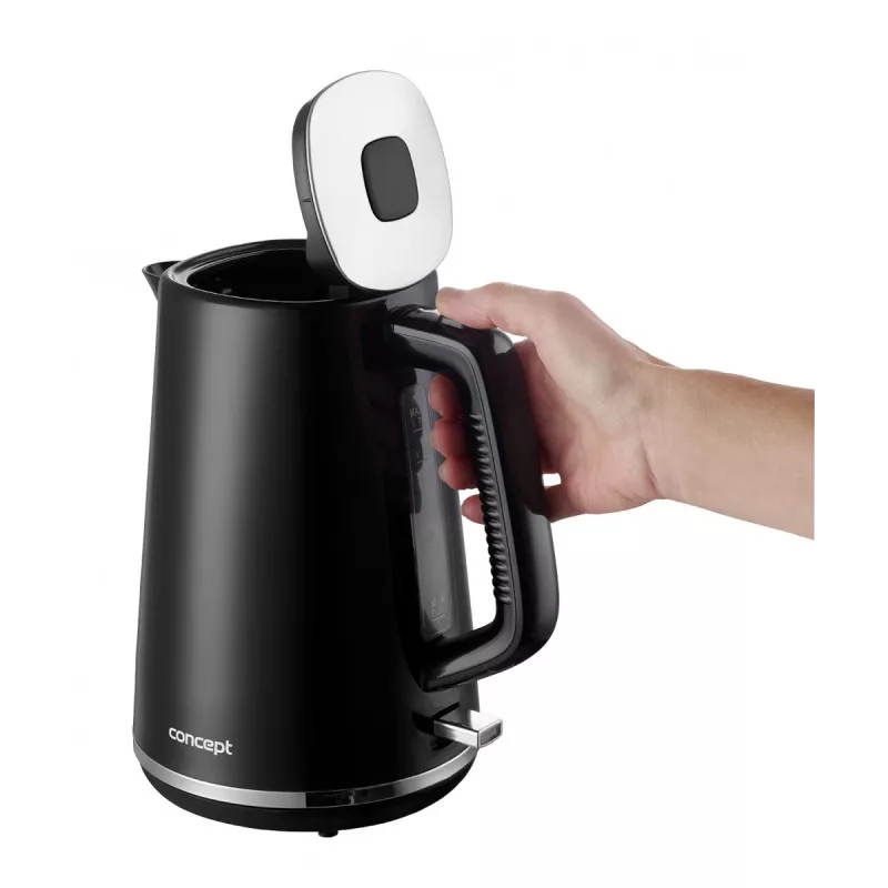 Elektrischer Kunststoff-Wasserkocher RK2375 1,7 l schwarz