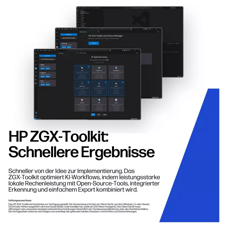 HP ZGX NANO G1n AI Mini GB10 mit Nvidia Schwarzwell, 128 GB RAM, 2 TB SSD, DGX WLAN