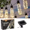 Extralink Solar Garten-Girlande, 2 + 1,8 m Länge, Lux 10 Warmweiße LED