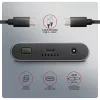 Externes Gehäuse AXAGON EEM2-20GD USB-C 20 Gbps für zwei M.2 NVMe SSDs mit Hardware-Klonen