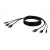 KVM-Kabel Belkin F1DN1CCBL — HDMI auf USB A/B mit Audio, USB-Tastatur/Maus-Anschlüsse, 3 m