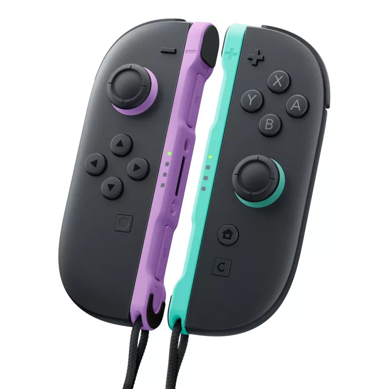 Nintendo Joy-Con 2 Paar Hellviolett/Hellgrün, Gamepad, Nintendo Switch 2, Home-Taste, Analog/Digital, Kabellos, Bluetooth