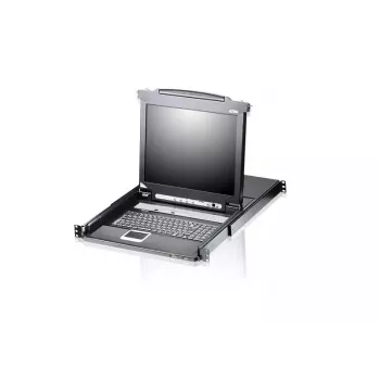 ATEN 8-Port 43,2 cm (17 inch) LCD KVM-Switch (USB – PS/2 VGA) mit USB-Peripherieport