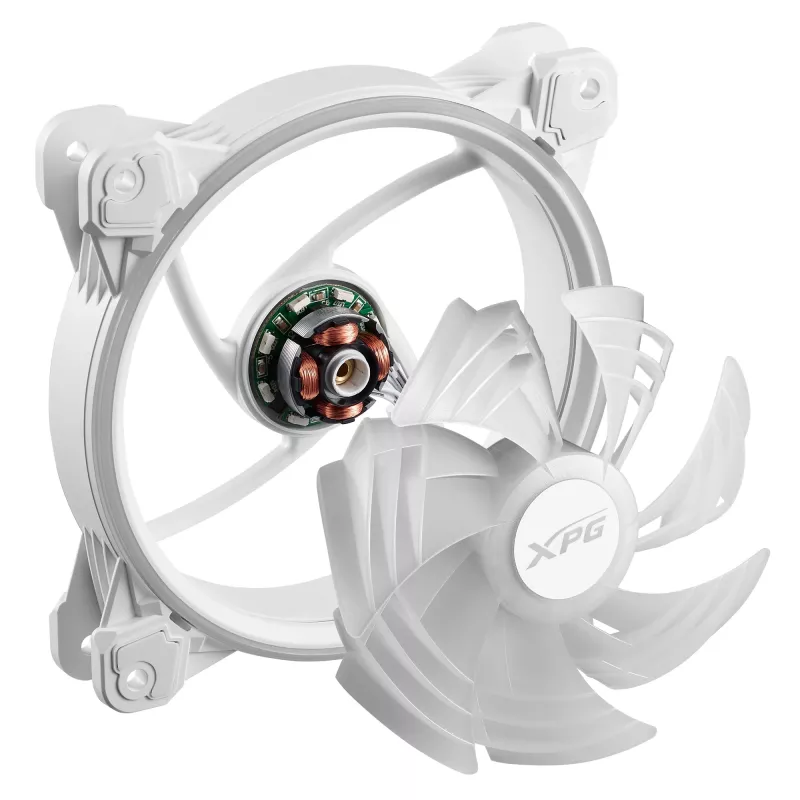 XPG HURRICANE 120 ARGB PWM White, Lüfter, 12 cm, 600 RPM, 2000 RPM, Weiß