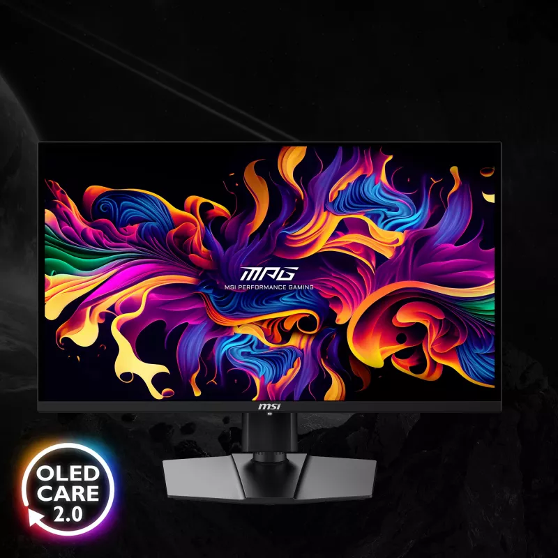 MSI MPG 271QRXDE QD-OLED Computermonitor 67,3 cm (26,5 Zoll) 2560 x 1440 Pixel Wide Quad HD Schwarz