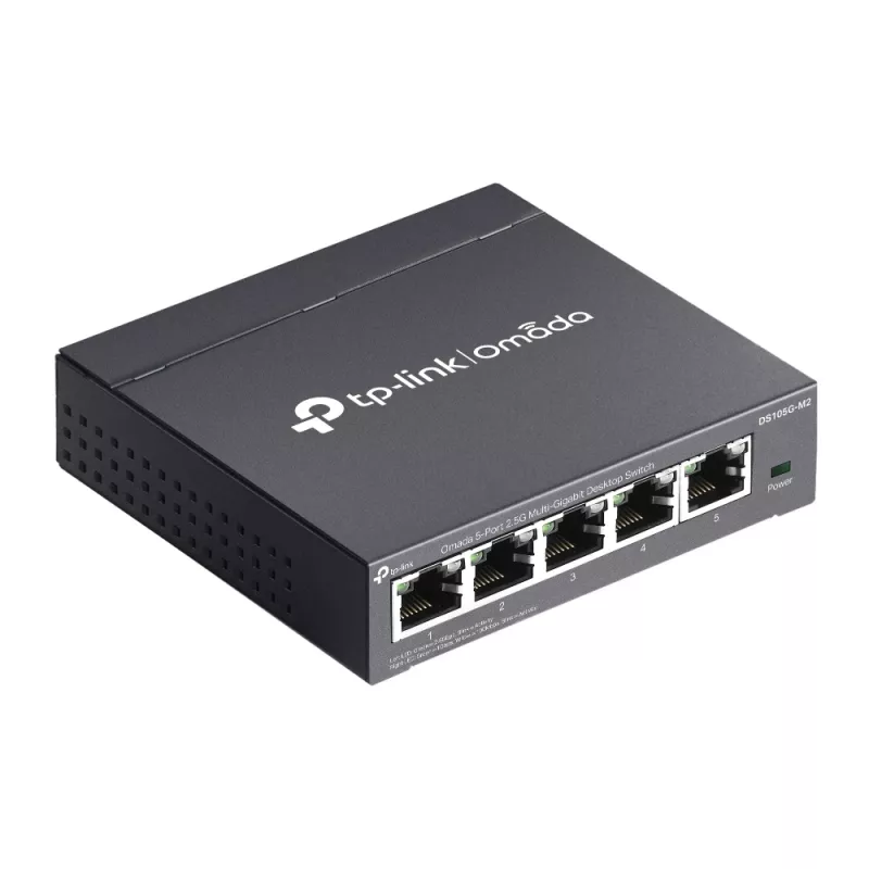 TP-Link Omada DS105G-M2 Netzwerk-Switch Unmanaged 2.5G Ethernet (100/1000/2500) Schwarz