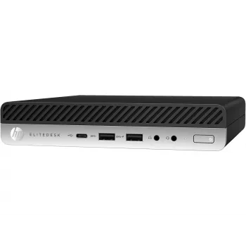 T1A HP EliteDesk 800 G5 Refurbished Intel® Core™ i5 i5-9500 8 GB DDR4-SDRAM 256 GB SSD Windows 11 Pro Mini-PC Schwarz, Silber