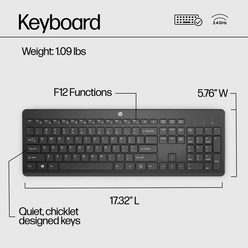 HP 230 Wireless Tastatur