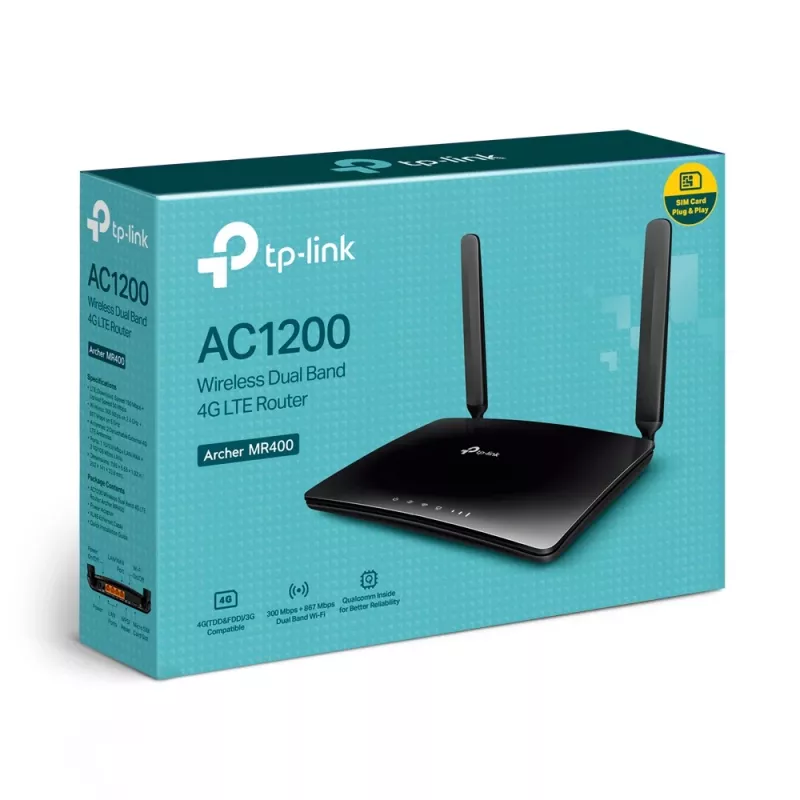 TP-Link Archer AC1200 Kabelloser Dualband 4G LTE Router