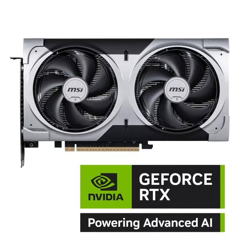 Grafikkarte MSI GeForce RTX 5060 Ti 16 GB GDDR7, PCIe 5.0, 128-Bit, 2602 MHz Boost, 180 W, 2x Lüfter