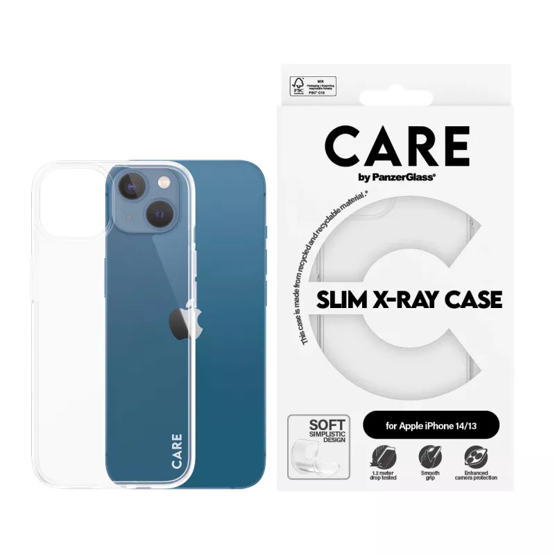 PanzerGlass CARE™ by PanzerGlass X-Ray Hülle für iPhone 14 / 13 — Transparente Abdeckung