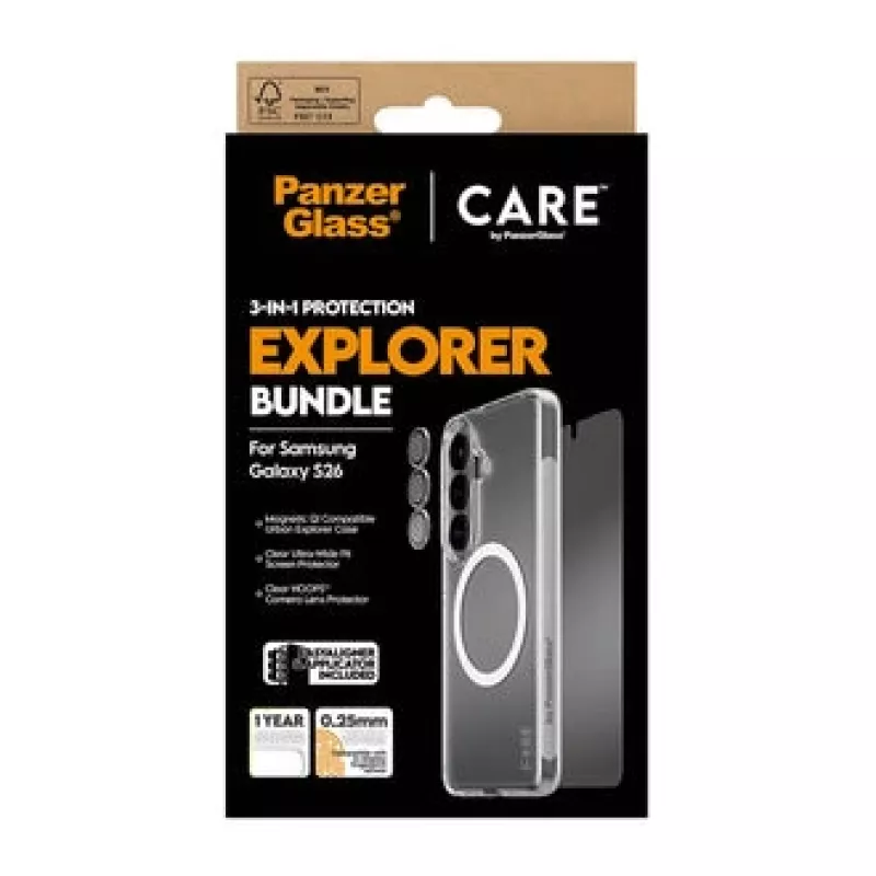 PanzerGlass CARE 3-in-1 Displayschutz für Samsung Galaxy S (2026) – PanzerGlass