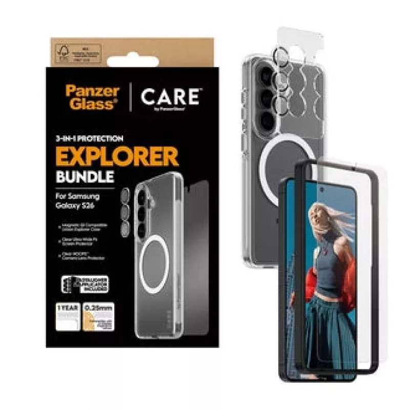 PanzerGlass CARE 3-in-1 Displayschutz für Samsung Galaxy S (2026) – PanzerGlass