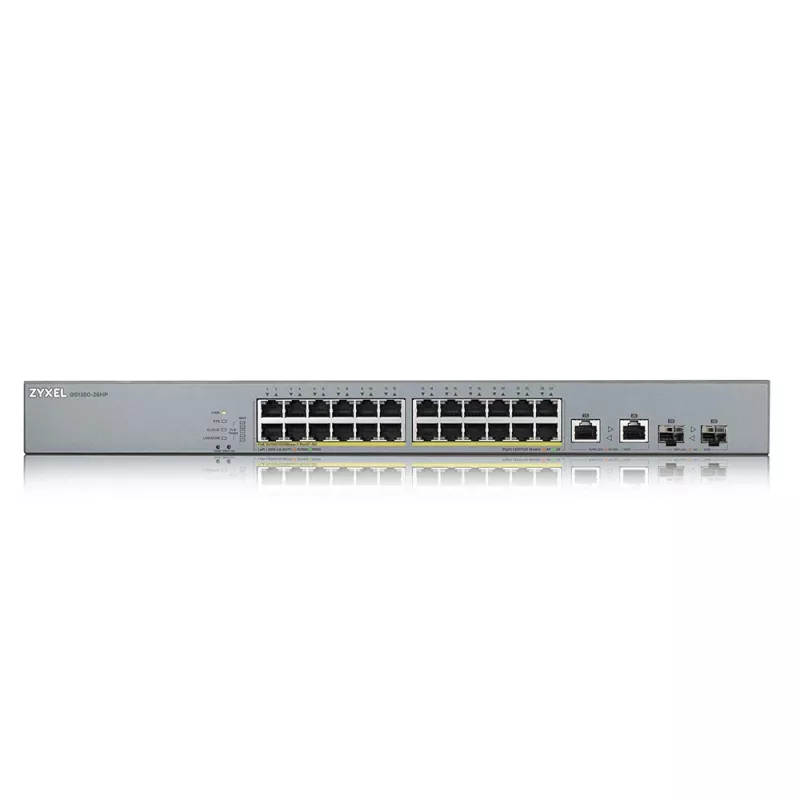 Zyxel GS1350-26HP-EU0101F Netzwerk-Switch Managed L2 Gigabit Ethernet (10/100/1000) Power over Ethernet (PoE) Grau