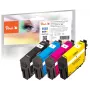 Peach PI200-868 Tintenpatrone 4 Stück Kompatibel Standardertrag Schwarz, Cyan, Magenta, Gelb