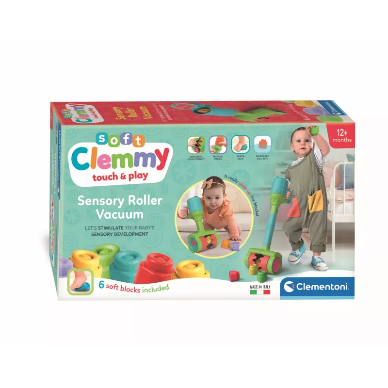 Clementoni Clemmy Weicher Staubsauger, Baukasten, 1 Jahr(e), 6 Stück, 110 g