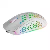 Mars Gaming MMW3W, kabellose Gaming-Maus, RGB Flow, ultraleicht 79 g, 3200 DPI, Weiß