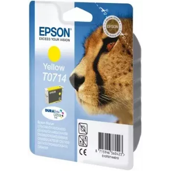 Epson Cheetah Einzelpackung Gelb T0714 DURABrite Ultra Tinte