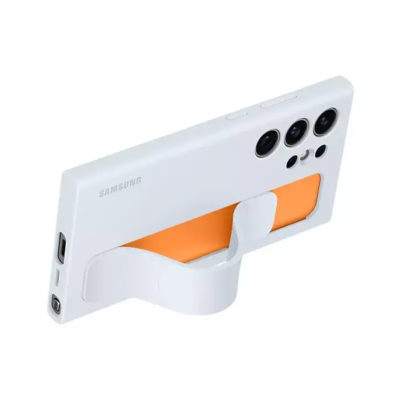 Standing Grip Silikonhülle für Samsung Galaxy S24 Ultra – Hellblau, passend für 6,8 Zoll