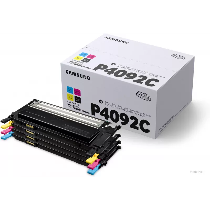 Samsung CLT-P4092C 4er-Pack Tonerkartuschen Schwarz/Cyan/Magenta/Gelb