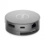 DELL Pro 7-in-1 USB-C Travel Hub - DA310, Kabelgebunden, USB 3.2 Gen 2 (3.1 Gen 2) Type-C, 10,100,1000 Mbit/s, Silber, 3840 x 2160 Pixel, 1920 x 1080 Pixel