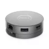 DELL Pro 7-in-1 USB-C Travel Hub - DA310, Kabelgebunden, USB 3.2 Gen 2 (3.1 Gen 2) Type-C, 10,100,1000 Mbit/s, Silber, 3840 x 2160 Pixel, 1920 x 1080 Pixel