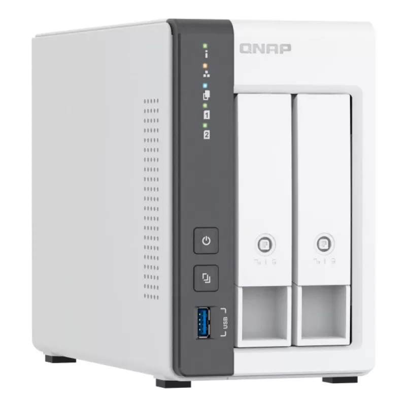 QNAP TS-216G NAS/Storage-Server Tower Cortex-A Cortex-A55 4 GB HDD Weiß