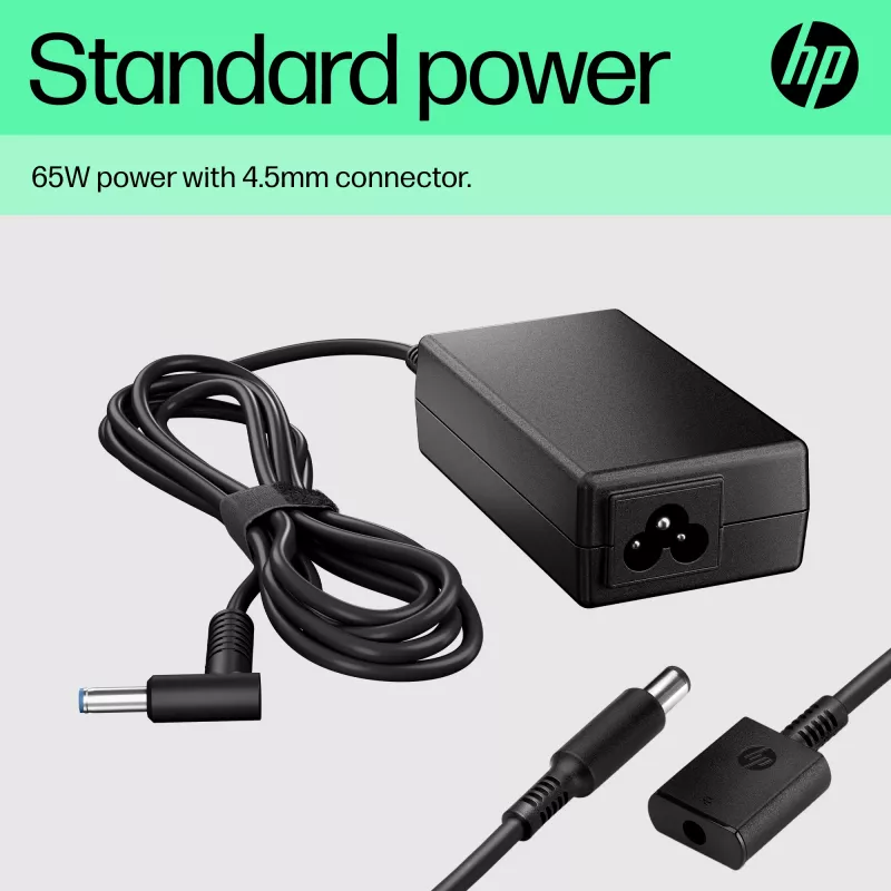 HP 65W Smart AC Adapter, Kompatibel mit HP ProBook 440 G6 Notebook PC; HP ProBook 450 G6 Notebook PC; HP ProBook x360 11..., Business, 5 - 35 °C, -20 - 85 °C, CCC, CE, BSMI, 47 mm