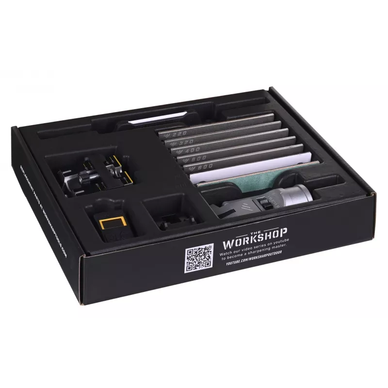 Messerschärfer Work Sharp Professional Precision Adjust 09DX068 — Durchziehschärfer, einstellbarer Winkel, schwarz, Nylongehäuse