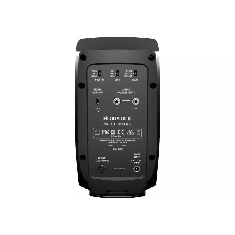 Adam Audio D3V Schwarz - ein Paar Studiomonitore