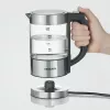 Wasserkocher SEVERIN WK3458, 0,5 L, 1100 W, Glas & Edelstahl, 5 Temperatureinstellungen, kabellos
