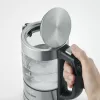 Wasserkocher SEVERIN WK3458, 0,5 L, 1100 W, Glas & Edelstahl, 5 Temperatureinstellungen, kabellos