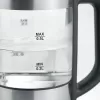 Wasserkocher SEVERIN WK3458, 0,5 L, 1100 W, Glas & Edelstahl, 5 Temperatureinstellungen, kabellos