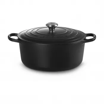 Le Creuset Signature Runder Dutch Oven 8,1 l Schwarz 30 cm
